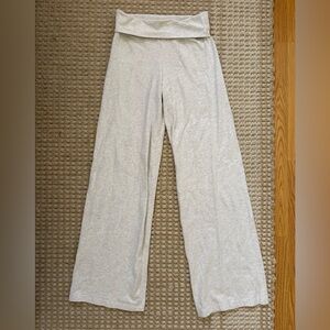 Brandy Melville Light Gray Wide-Leg Pants